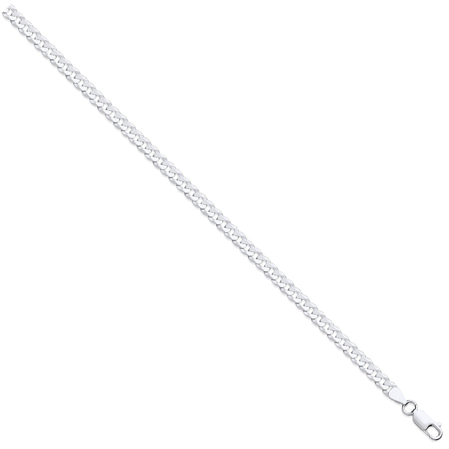 925 Sterling Silver 5.5mm Curb Chain - FJewellery