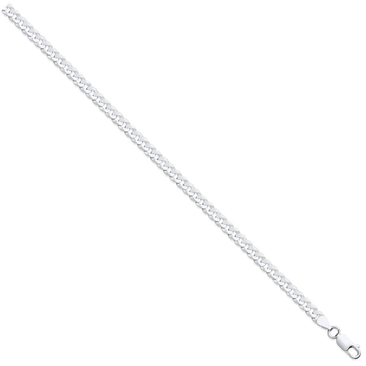 925 Sterling Silver 5.5mm Curb Chain - FJewellery