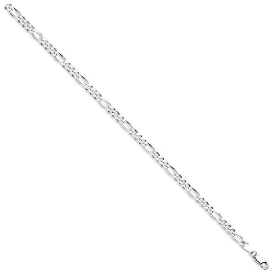 925 Sterling Silver 5mm Figaro Chain - FJewellery