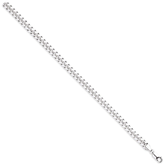 925 Sterling Silver 6.5mm Domed Curb Chain - FJewellery