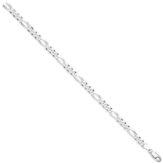 925 Sterling Silver 6mm Figaro Chain - FJewellery