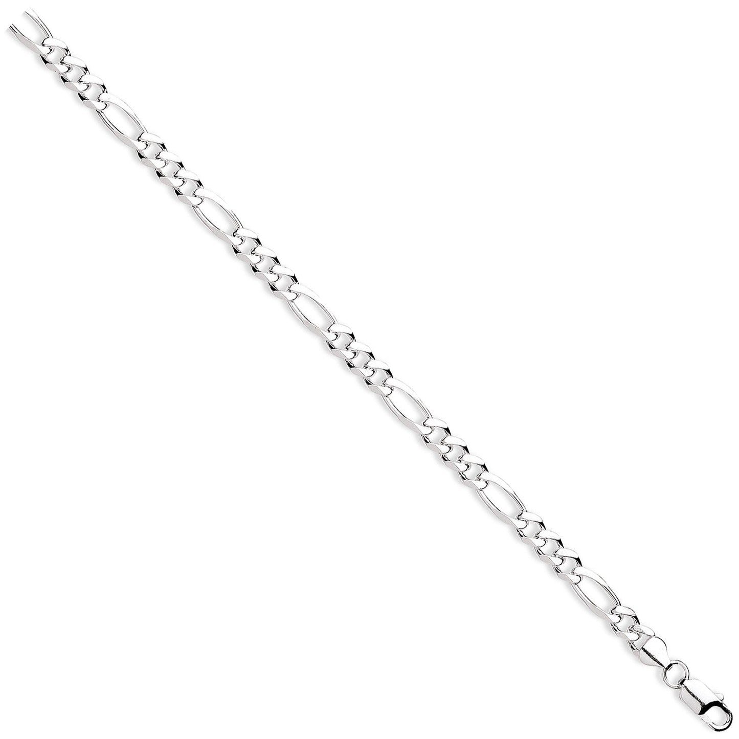 925 Sterling Silver 7.5mm Figaro Chain - FJewellery