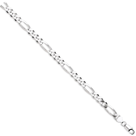 925 Sterling Silver 9mm Figaro Chain - FJewellery
