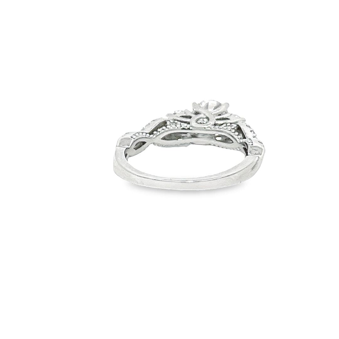 925 Sterling silver High Setting Trilogy with Infinity Sides Ring DSHSR0418 - FJewellery