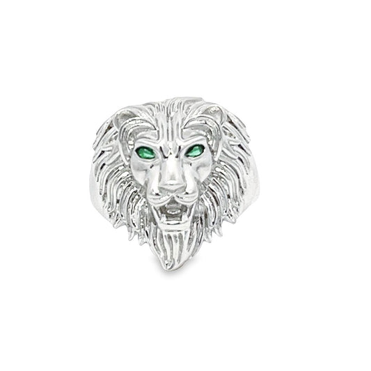 925 Sterling silver Lion Head Gents Ring DSHSR0438 - FJewellery