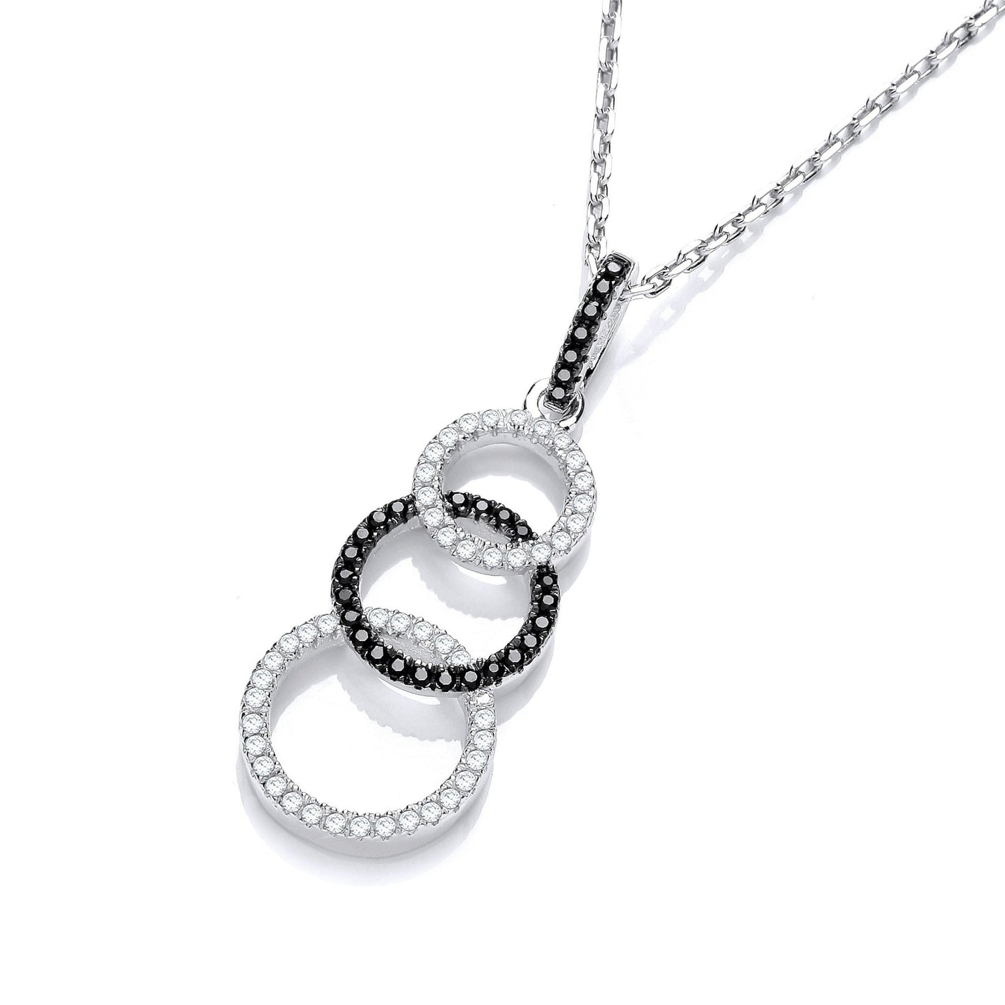 925 Sterling Silver Triple Loop Necklace - FJewellery