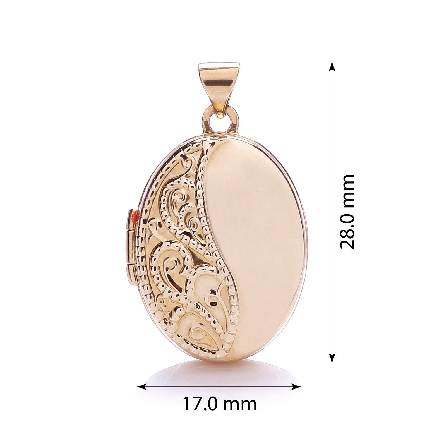 9ct Gold Oval Shaped Locket - FJewellery