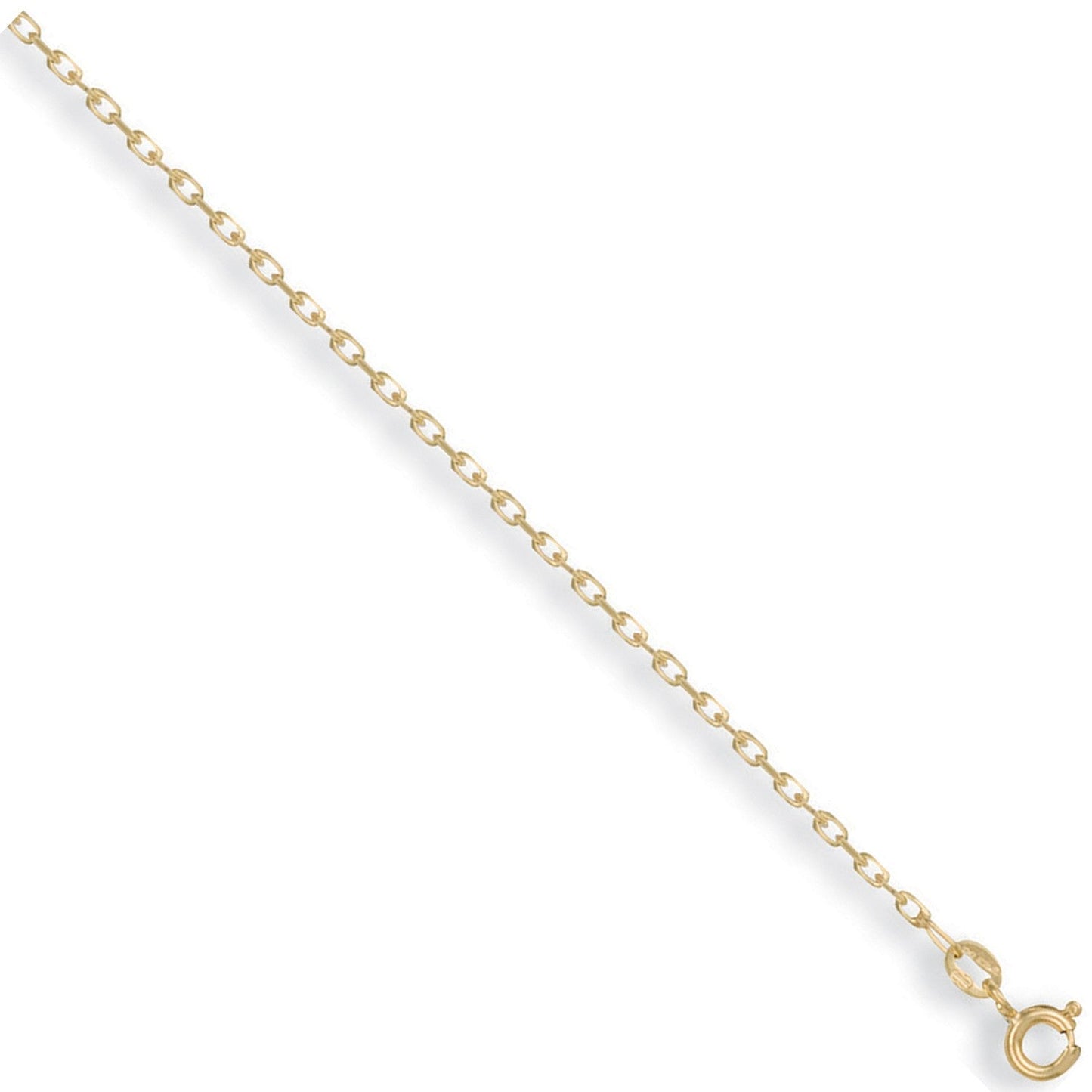 9ct Yellow Gold 1.7mm Belcher Chain - FJewellery