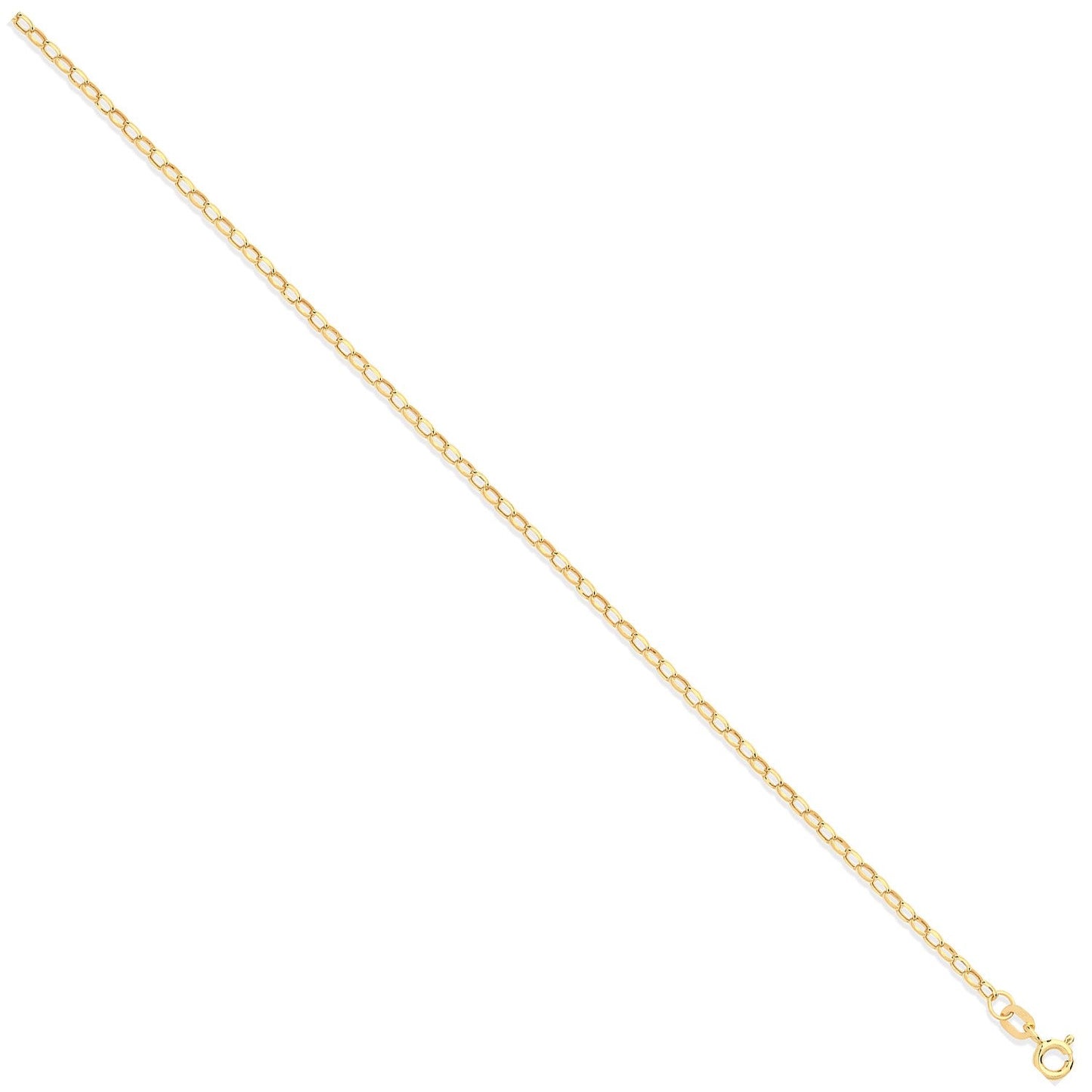 9ct Yellow Gold 2.2mm Belcher Chain - FJewellery