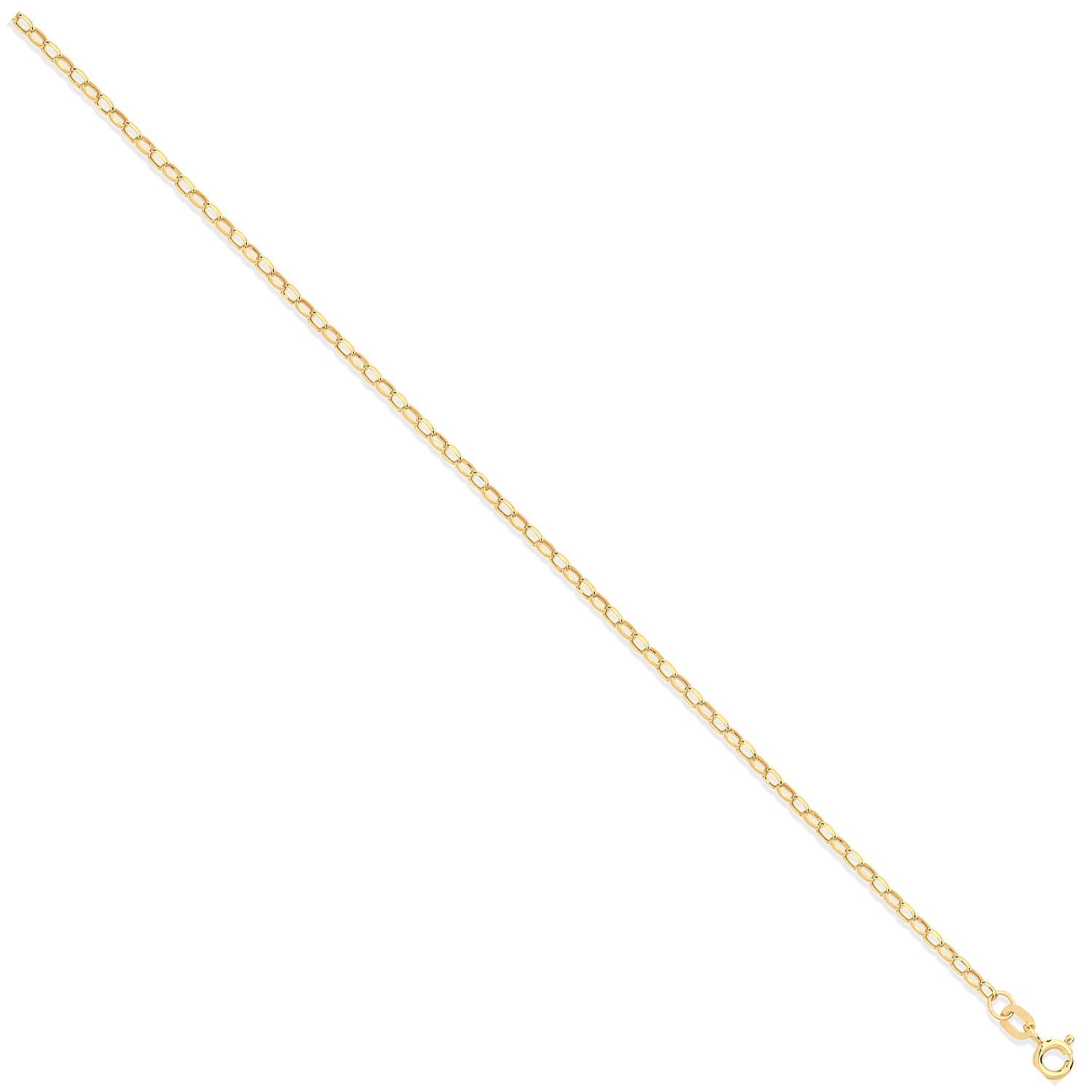 9ct Yellow Gold 2.2mm Belcher Chain - FJewellery