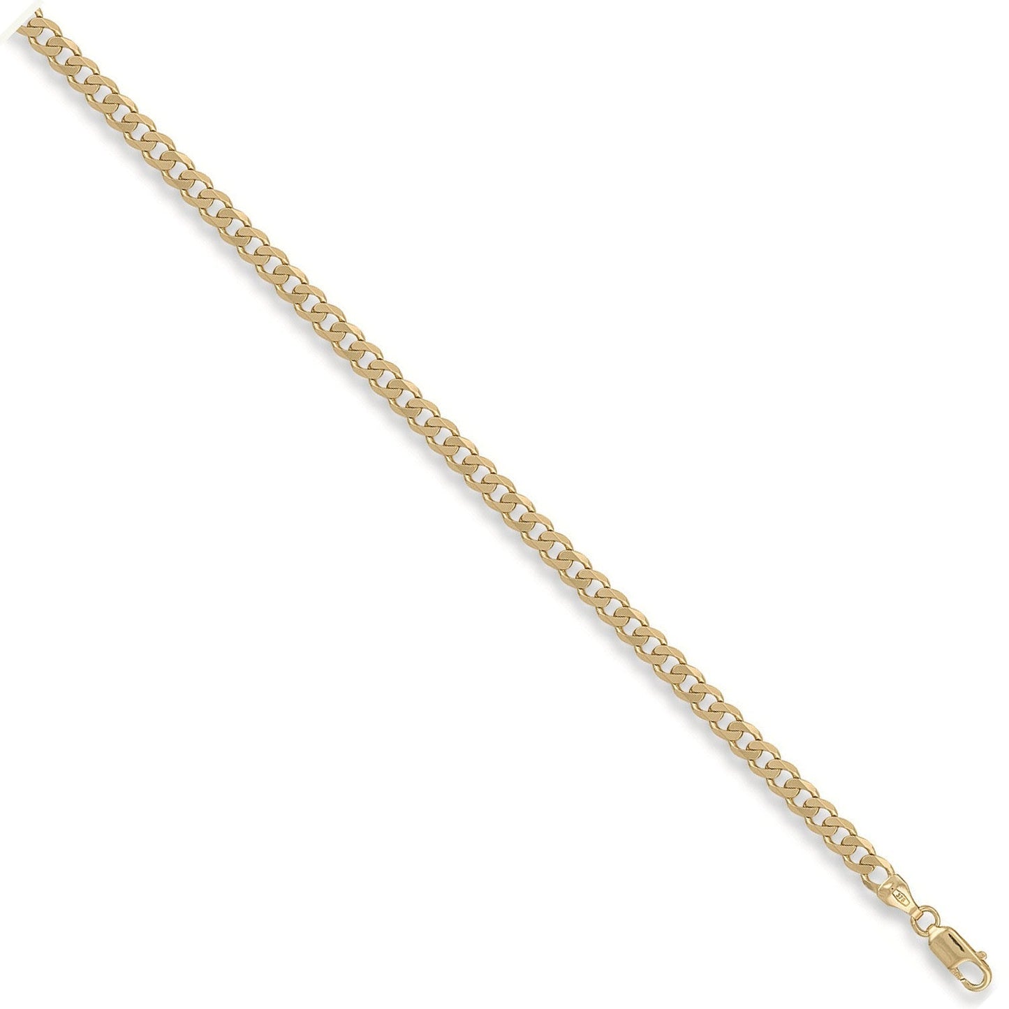 9ct Yellow Gold 4.6mm Curb Chain - FJewellery
