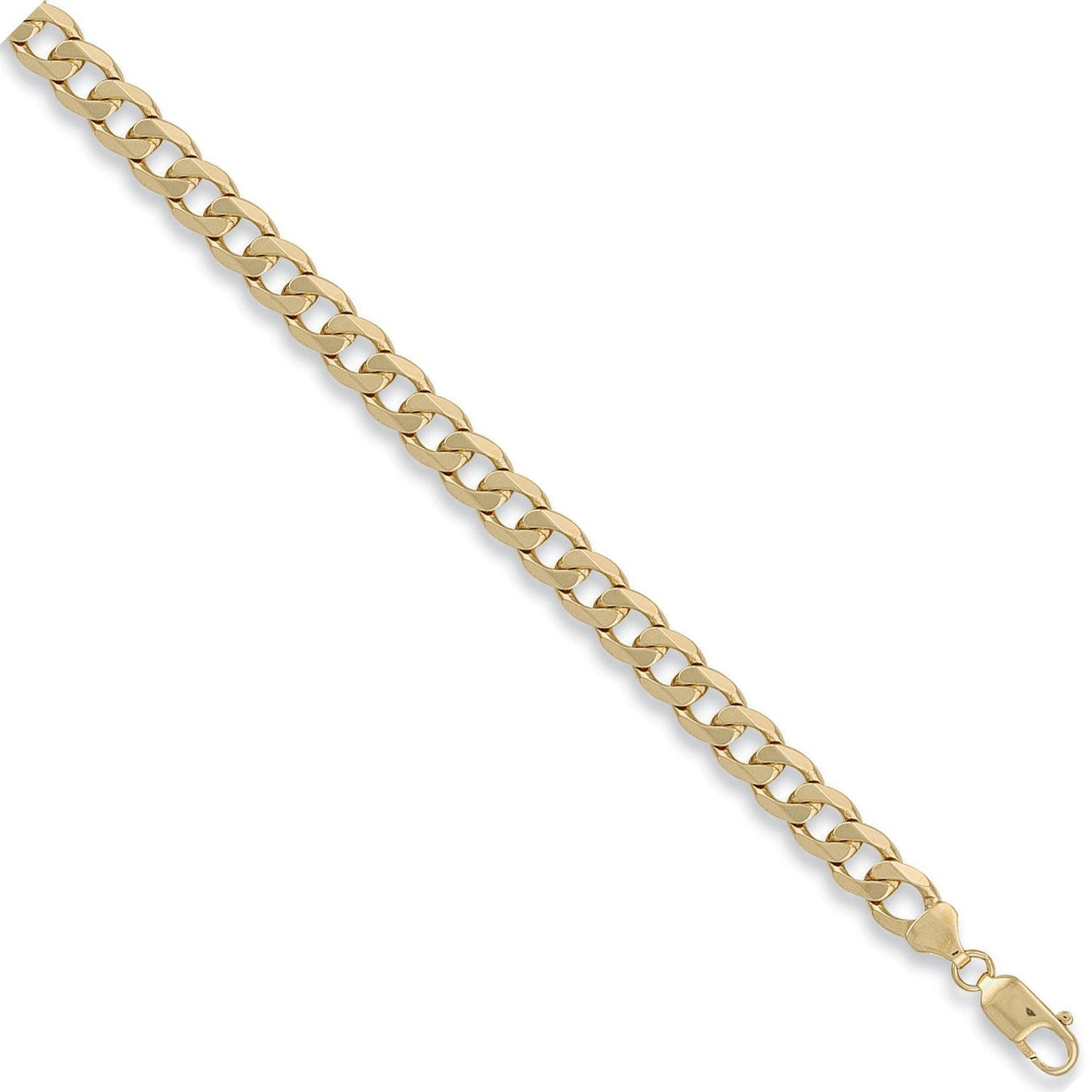 9ct Yellow Gold 8.5mm Curb Chain - FJewellery