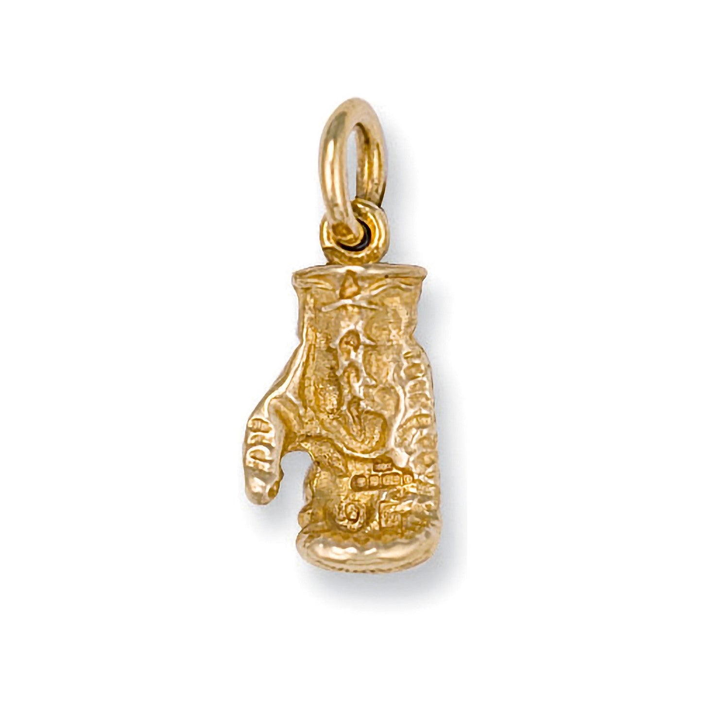 9ct Yellow Gold Boxing Right handed Glove Pendant - FJewellery