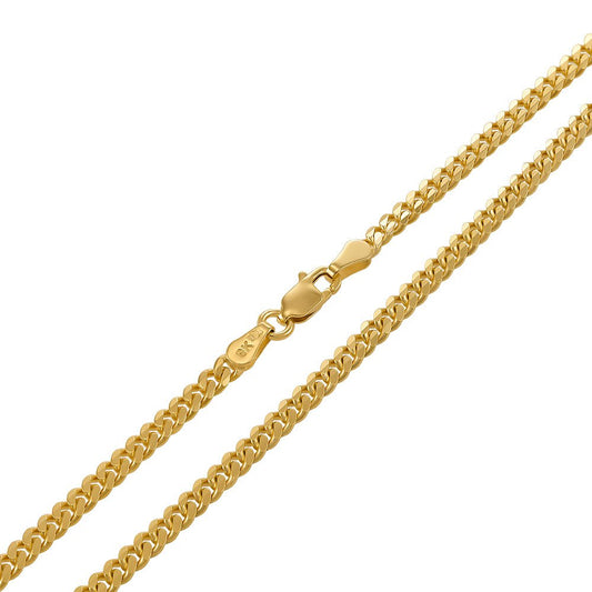 9ct Yellow Gold Curb 4mm - FJewellery