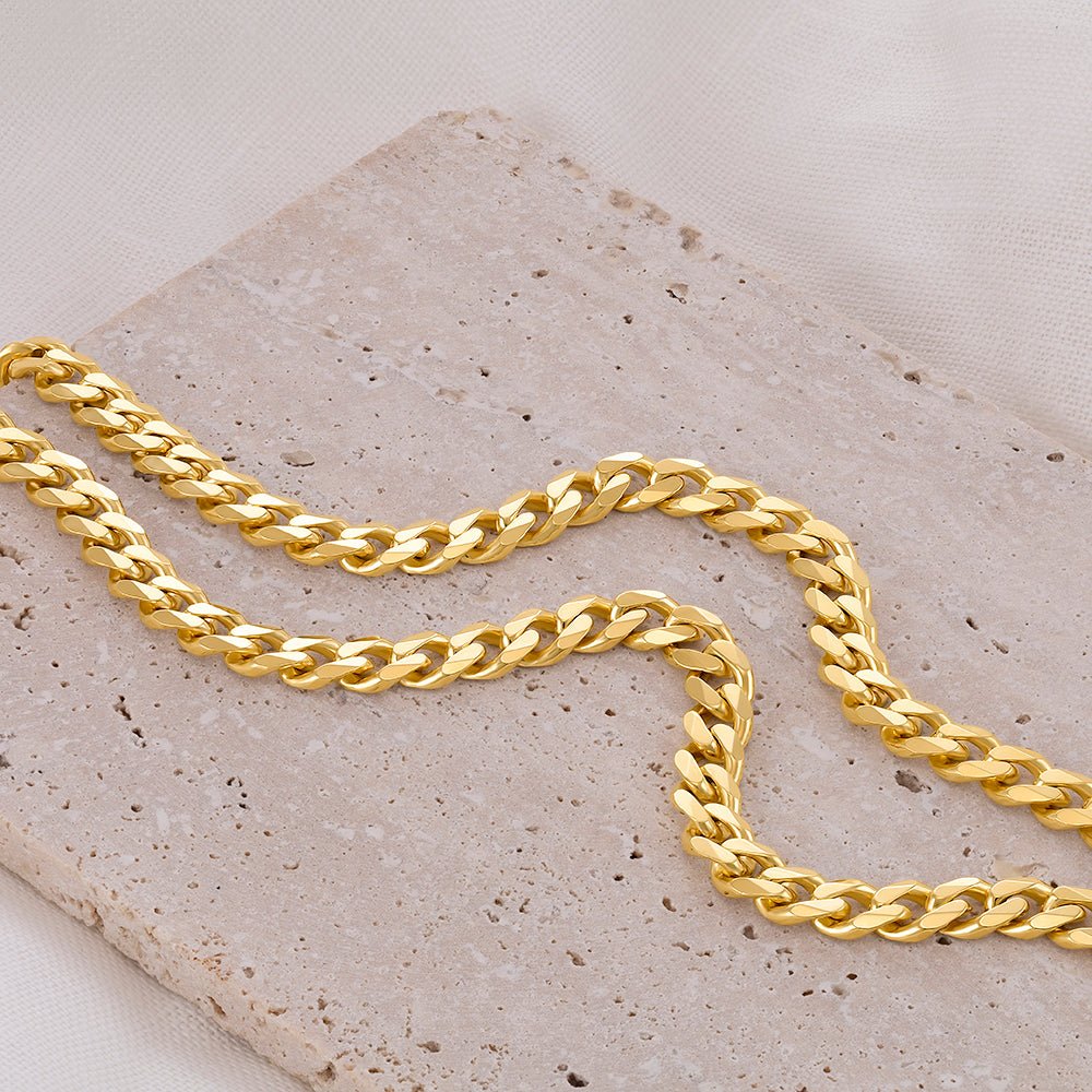 9ct Yellow Gold Curb 6mm - FJewellery
