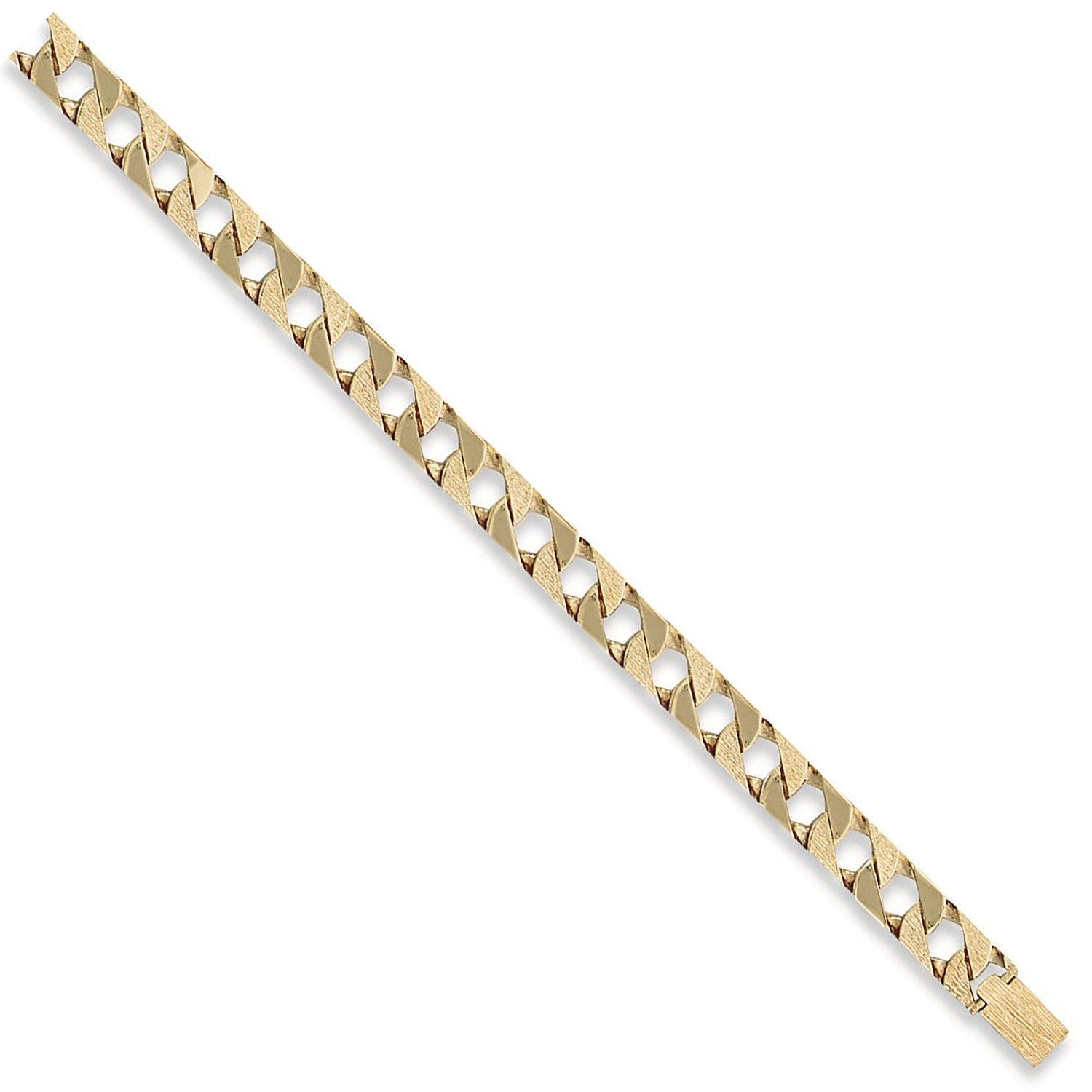 9ct Yellow Gold Curb Bracelet 12.0mm - FJewellery