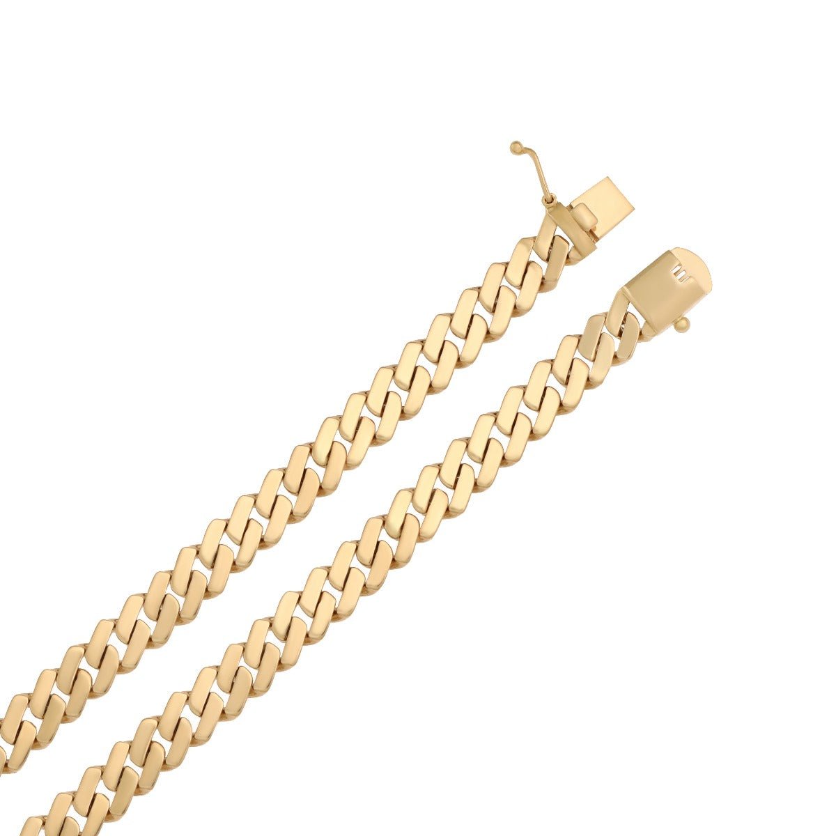 9ct Yellow Gold Curb Chain 7mm 2017029 - FJewellery