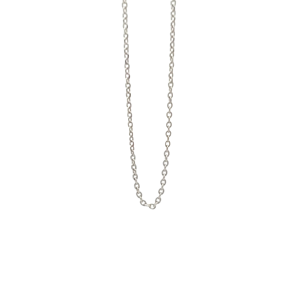 925 Silver Chain Necklace With Single Tassle AS0036