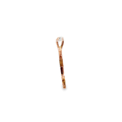 9ct Pre-loved rose gold pendant with stones 00007020