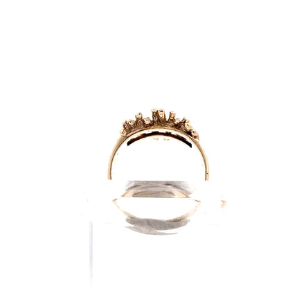9ct Gold Textured Multi-Band Crossover Ring