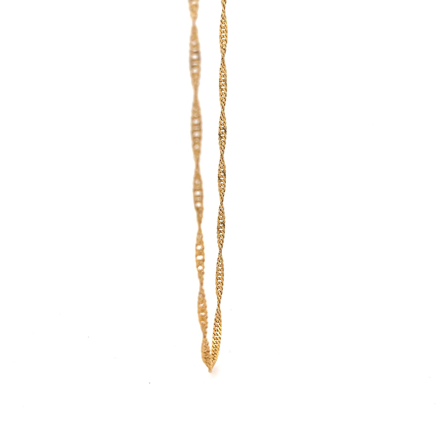 22ct Gold Twisted Curb Chain
