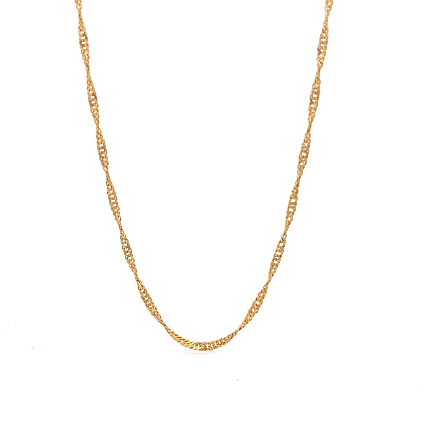 22ct Gold Twisted Curb Chain