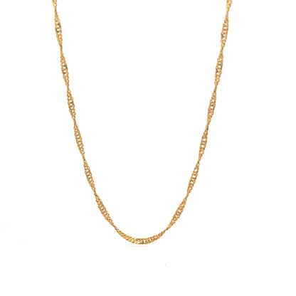 22ct Gold Twisted Curb Chain