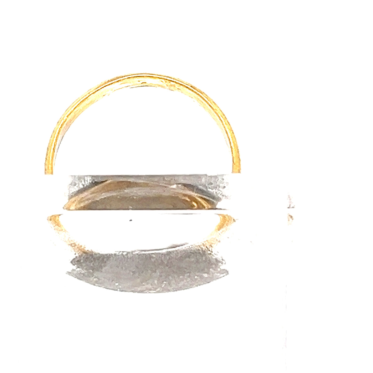 22ct Gold Grooved Band Ring with Raised Pattern