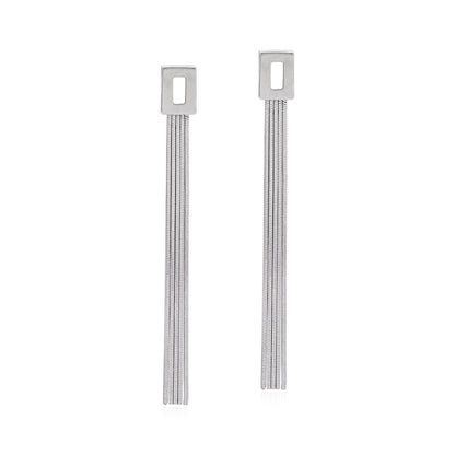 18ct white gold drop earrings 02029347