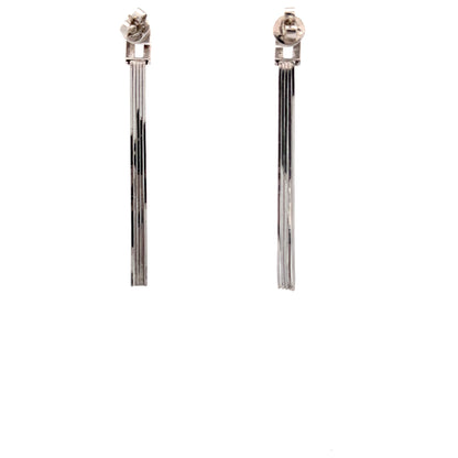 18ct white gold drop earrings 02029347