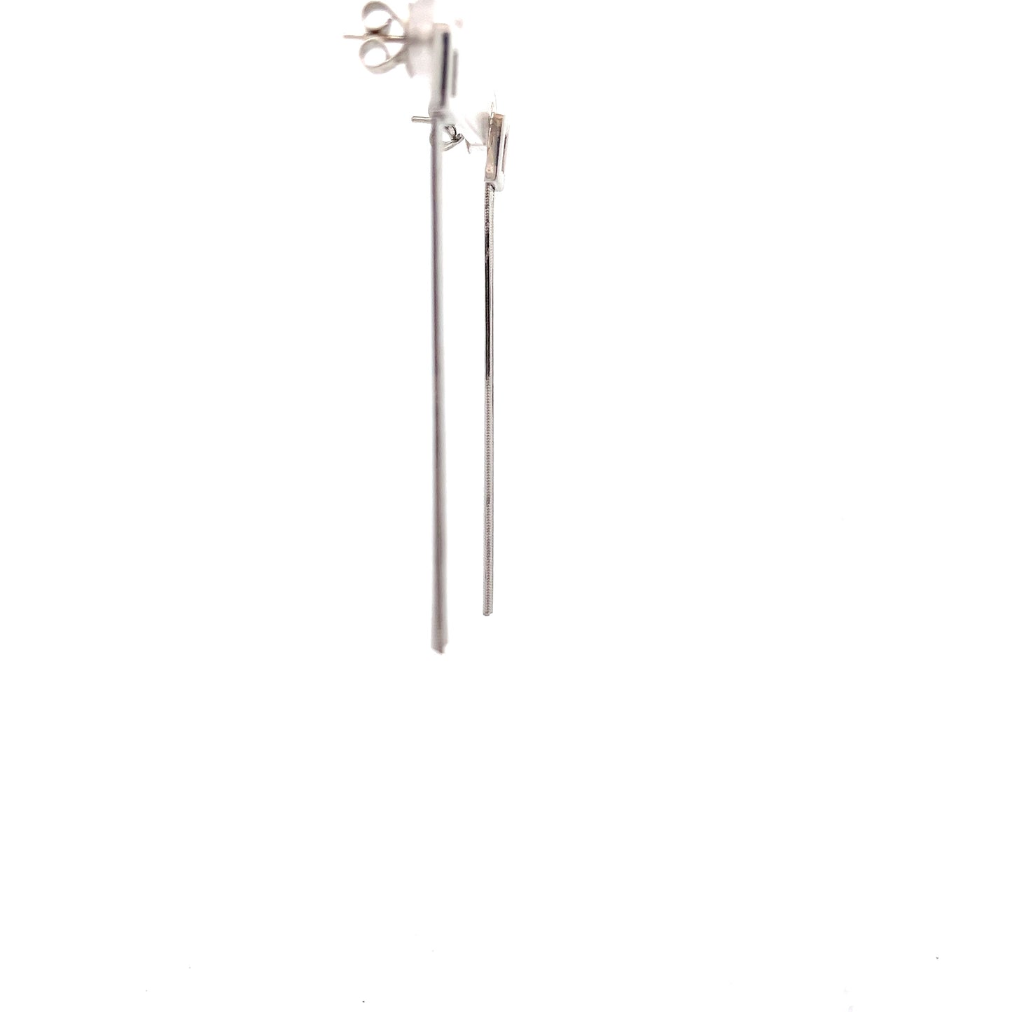 18ct white gold drop earrings 02029347