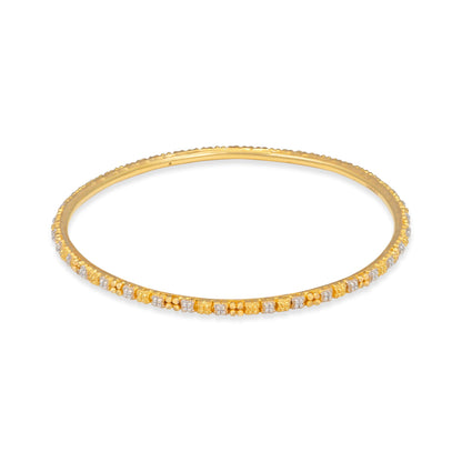 22ct pre-owned yellow & white gold bangles 02029565