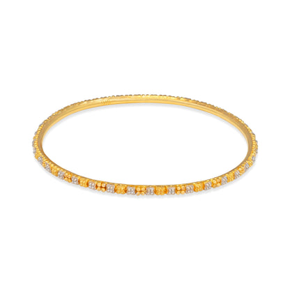 22ct pre-owned yellow & white gold bangles 02029565