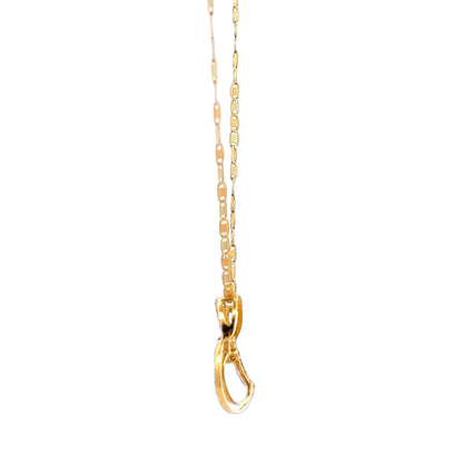 18ct yellow gold second-hand chain with pendant 02031794