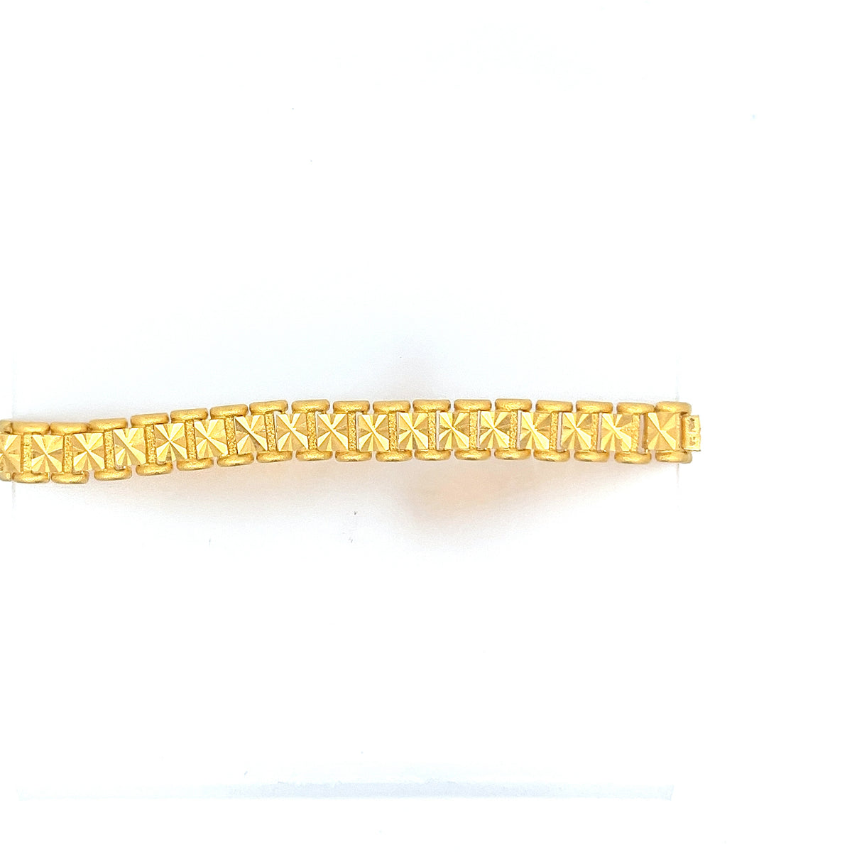 22ct Gold Bracelet with Repeating Square Pattern