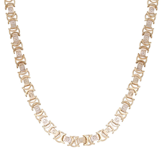 9ct Yellow & White Gold Pre-owned Chain 02032476