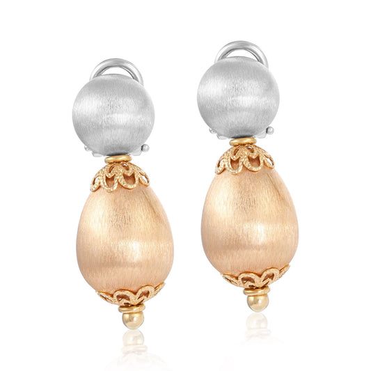 18ct yellow-white gold preloved earrings 02032492
