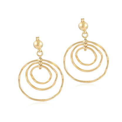 18ct vintage yellow gold earrings 02033116