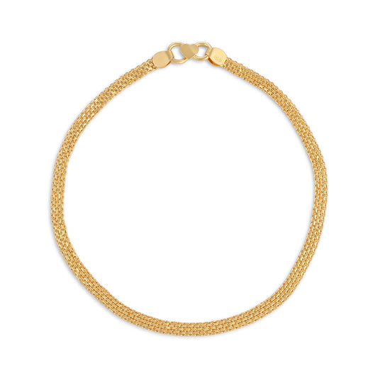 22ct pre-owned yellow gold anklet 02033172