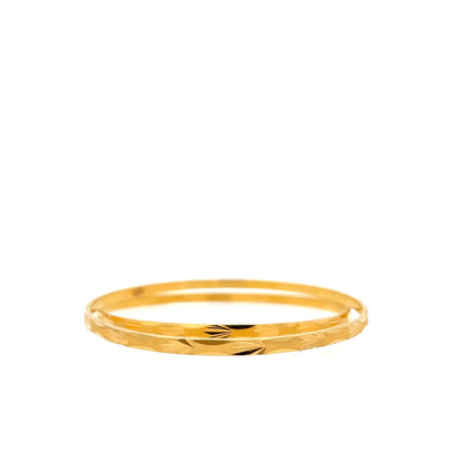 22ct Gold Engraved Pattern Bangles
