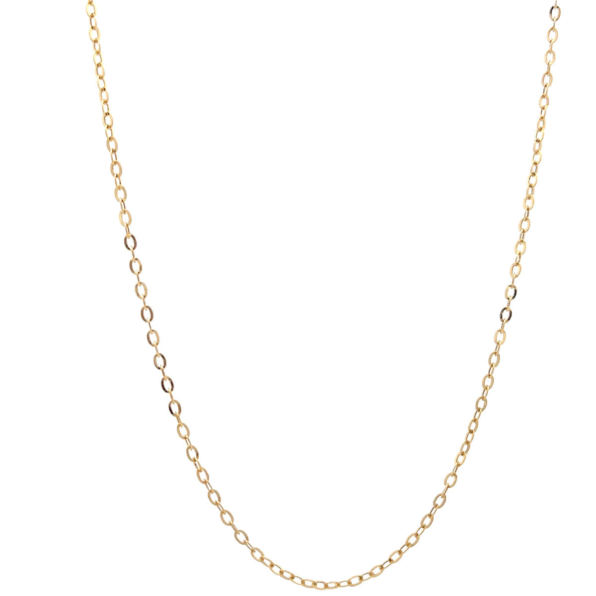 18ct Gold Oval Link Chain