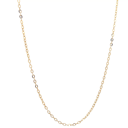 18ct Gold Oval Link Chain