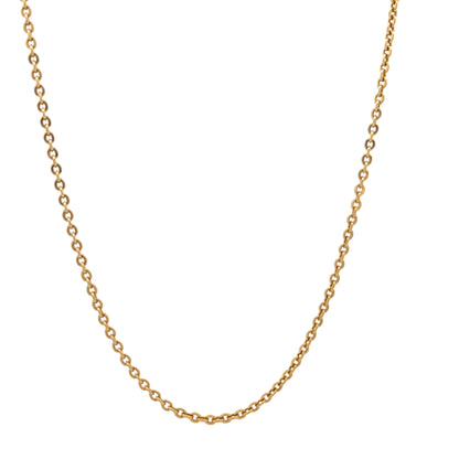 18ct Gold Chain with Oval Link Design