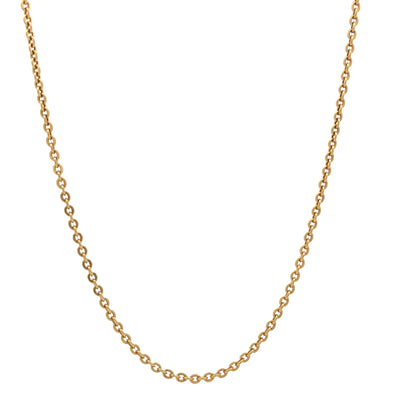 18ct Gold Chain with Oval Link Design
