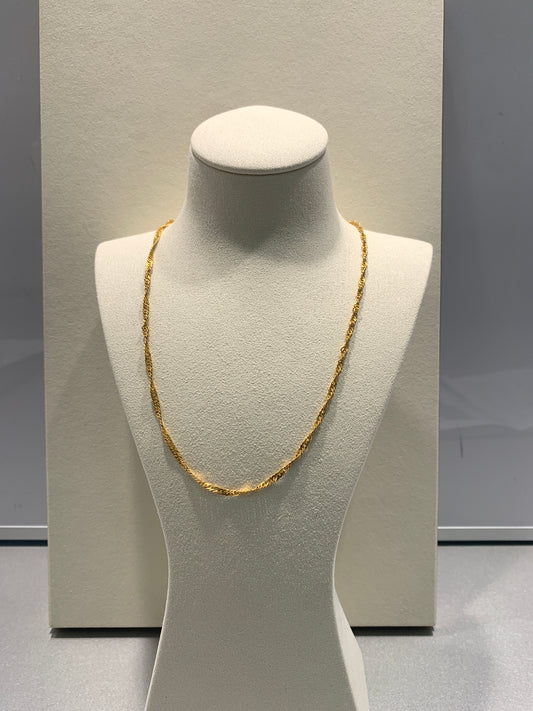 22ct Gold Rope Chain Necklace
