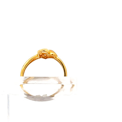 22ct Gold Heart Design Ring with Openwork Detail