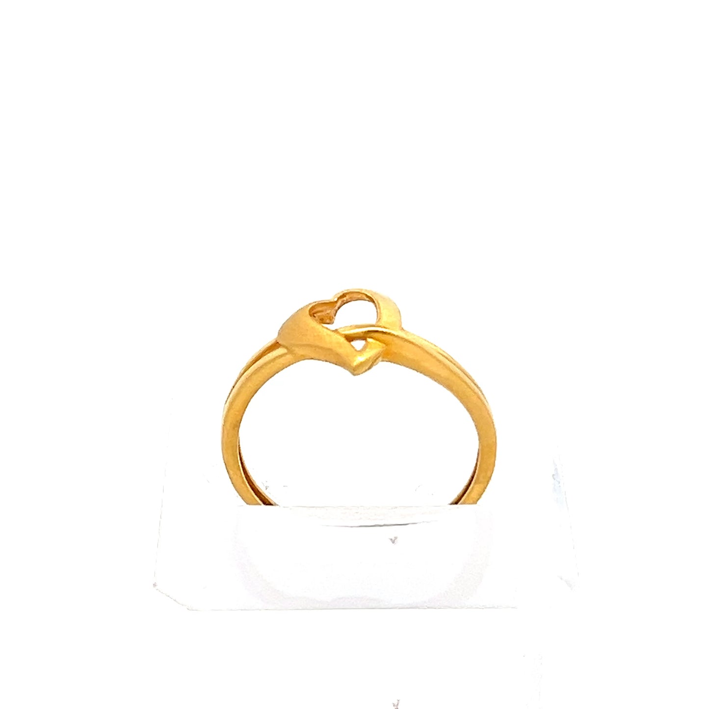 22ct Gold Heart Design Ring with Openwork Detail