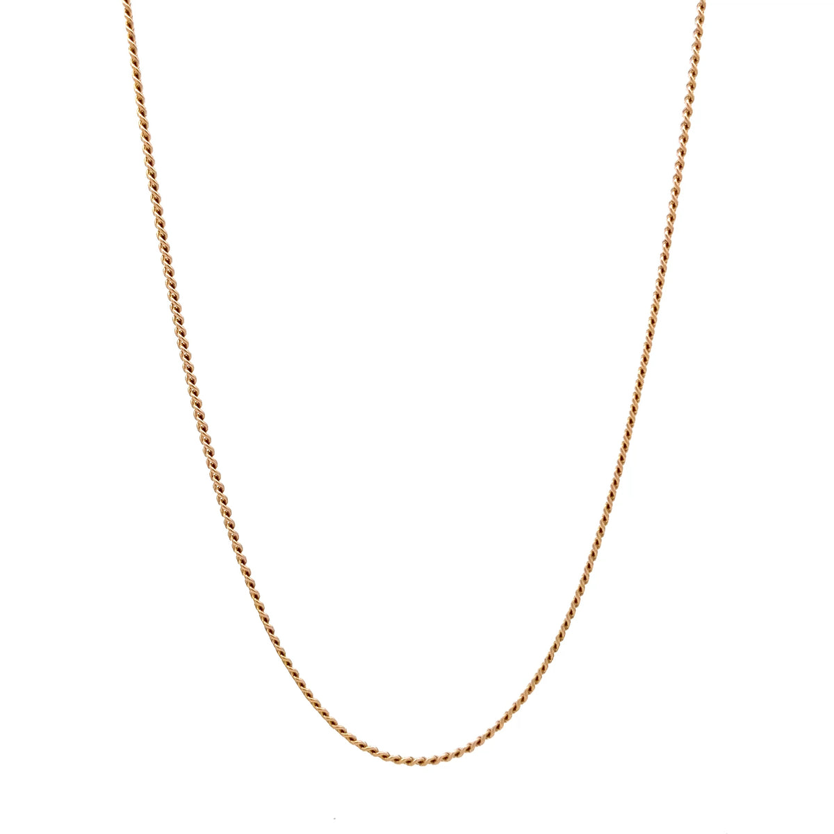 9ct Gold Fine Twisted Curb Chain