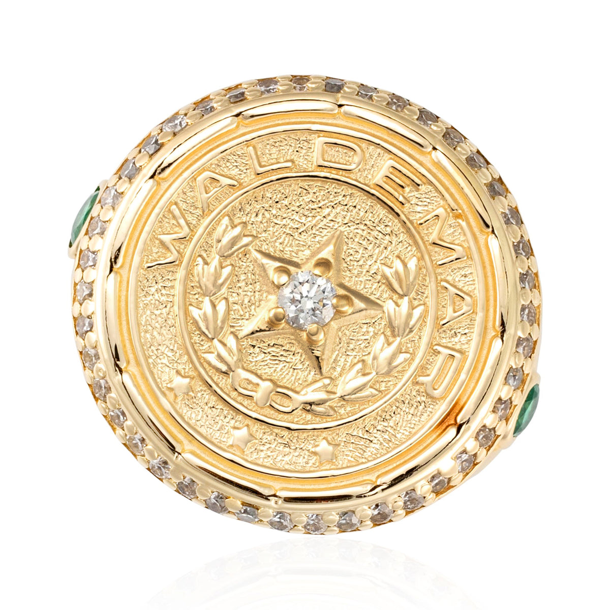 14ct yellow gold WALDEMAR diamond ring 06003831
