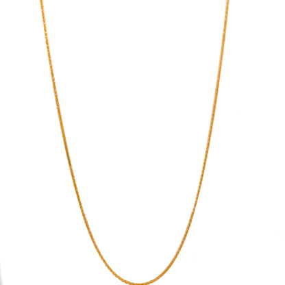 22ct Gold Fine Curb Chain